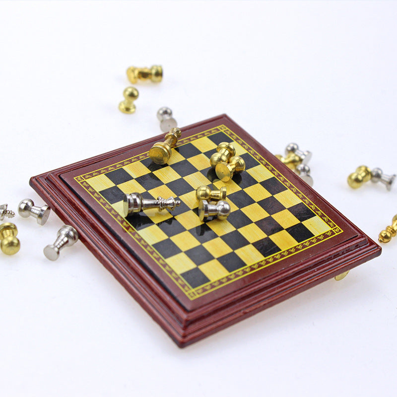 Doll House Accessories Mini Chess Non Magnetic