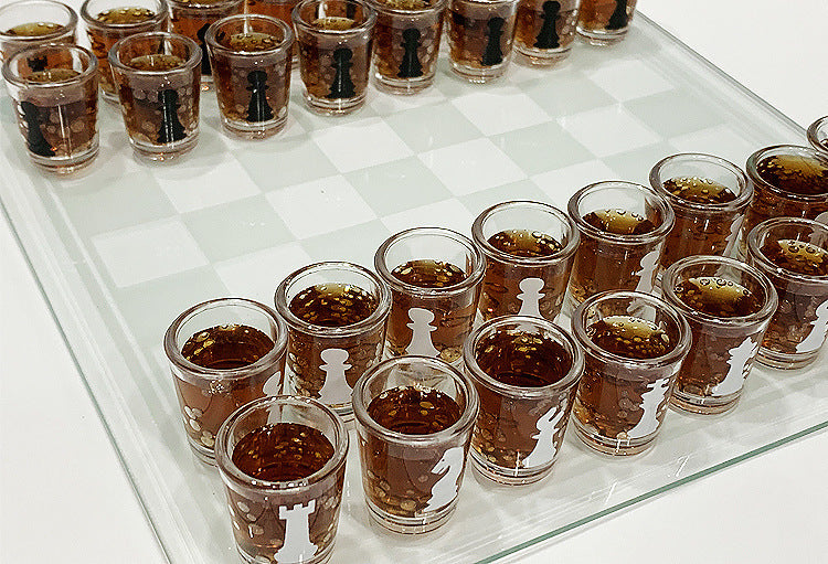 Wine Glass Chess Toy Household