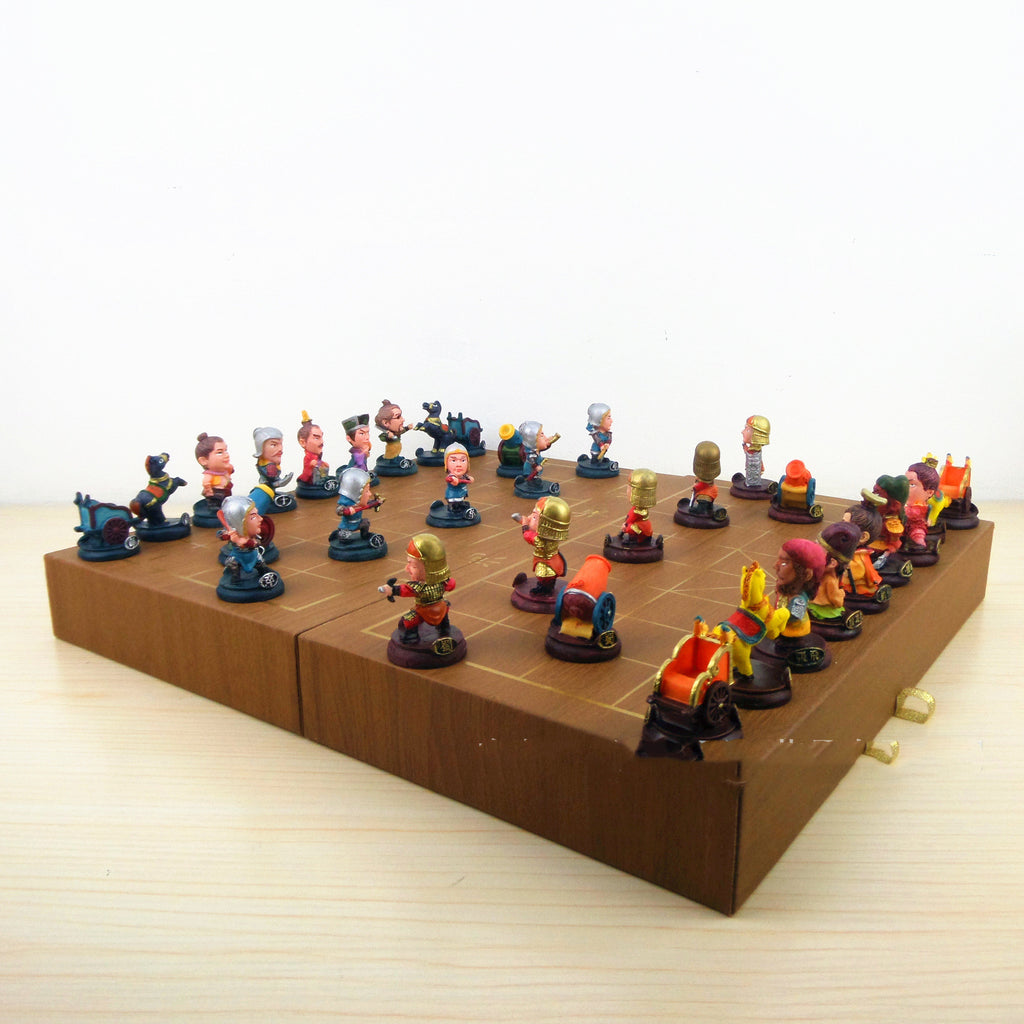 Three Kingdoms Characters Three-dimensional Chess Cartoon Children Fun