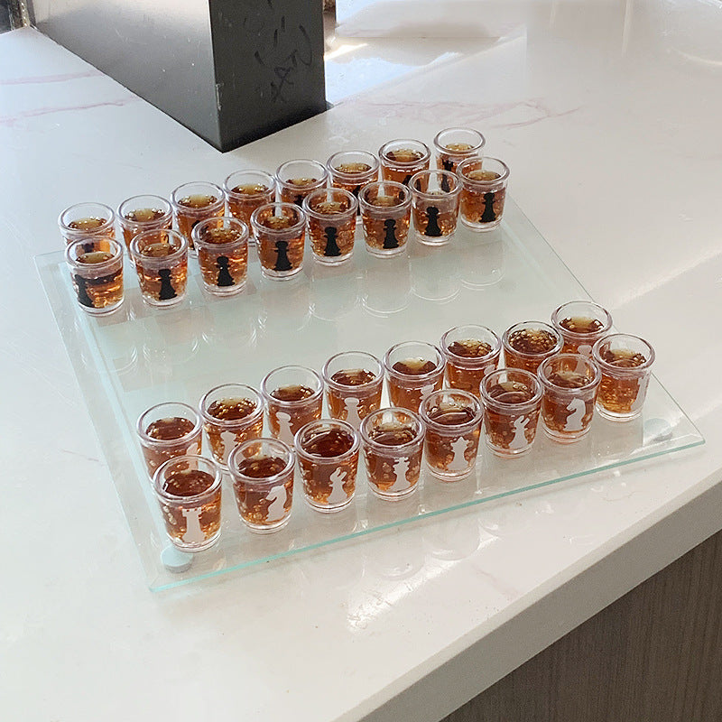 Wine Glass Chess Toy Household