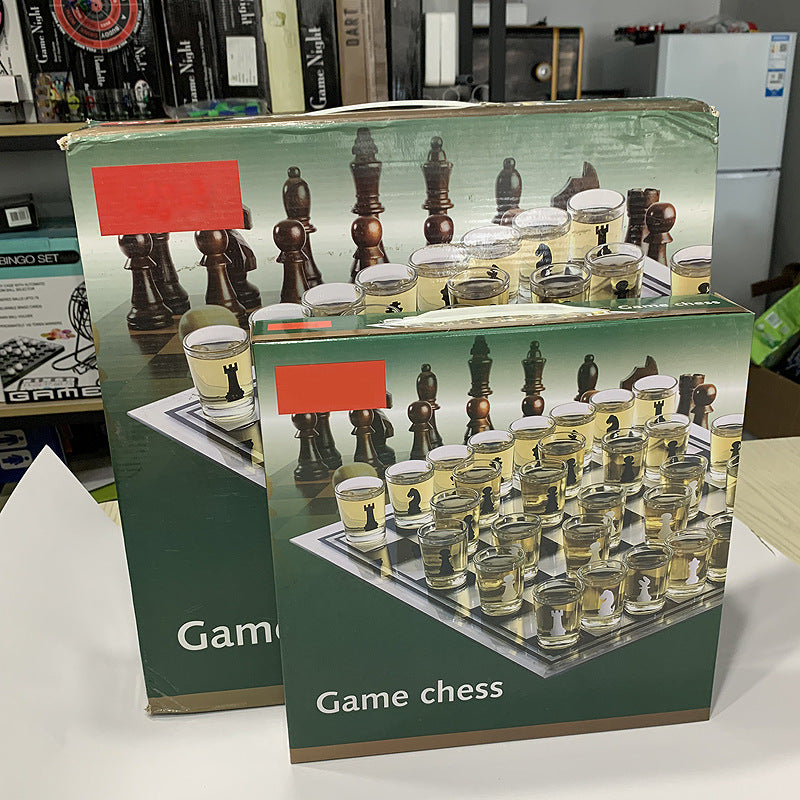 Wine Glass Chess Toy Household