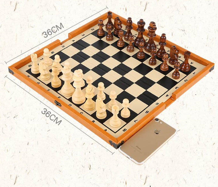 Qin Han Hutong Solid Wood Portable Chess Board