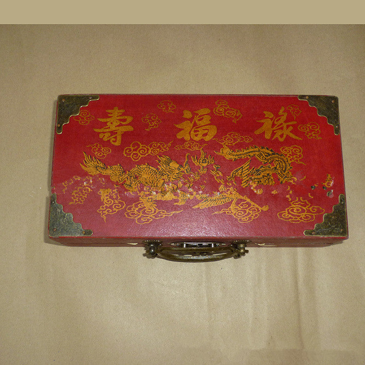 Professional International Chess Game Version Wooden Chess Classic Standard Folding Antique Terracotta Chess Board Game Qenueson