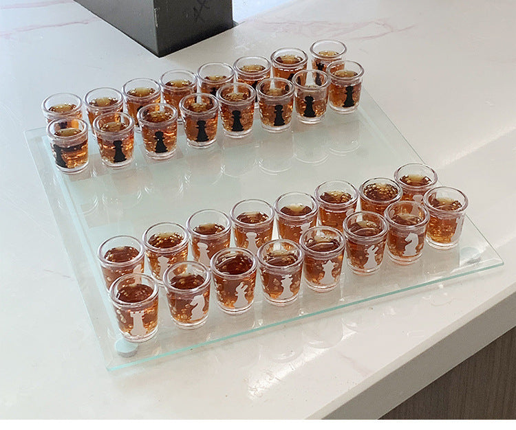 Wine Glass Chess Toy Household