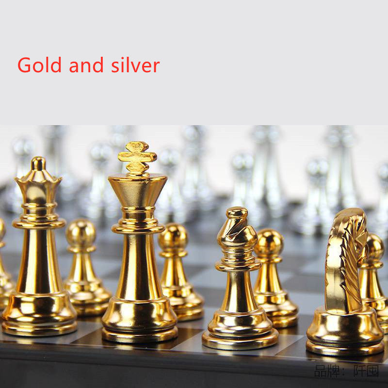 Magnetic Chess Set Folding Board Children Students