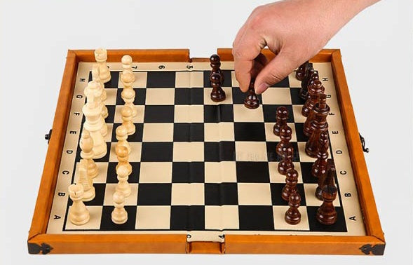 Qin Han Hutong Solid Wood Portable Chess Board