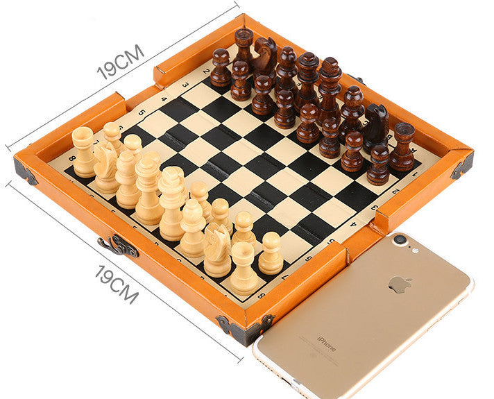 Qin Han Hutong Solid Wood Portable Chess Board