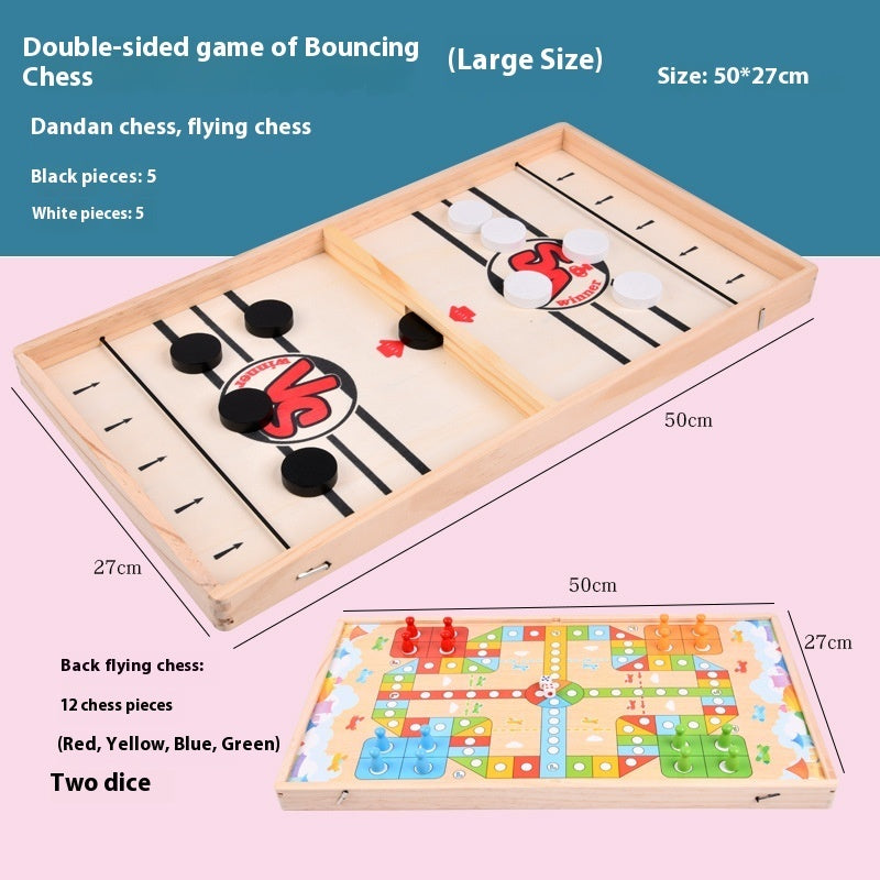 Wooden Playing Chess Parent-child Interactive Chess Collision