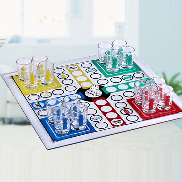 Material Wine Table Game Wine Glass Aeroplane Chess