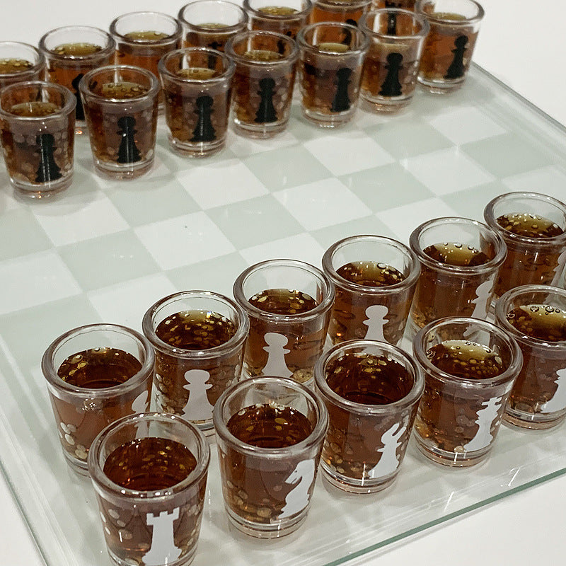 Wine Glass Chess Toy Household