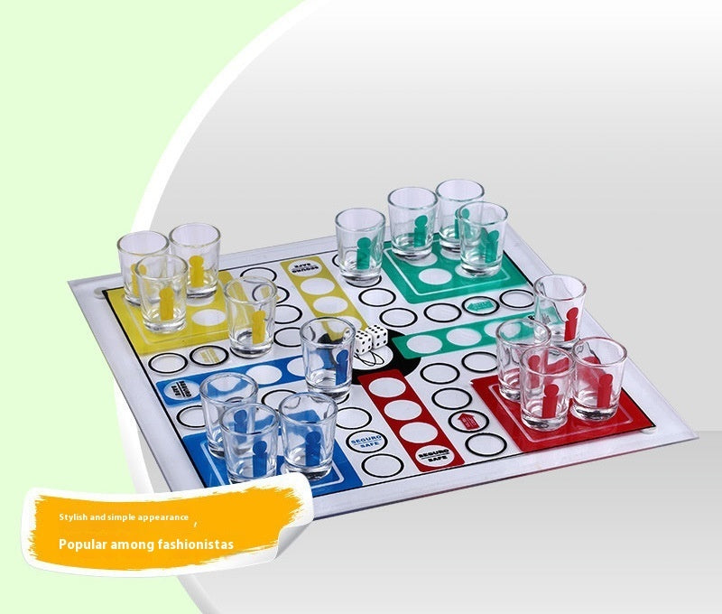 Material Wine Table Game Wine Glass Aeroplane Chess